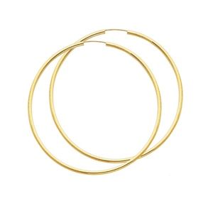 COPY - 14K Yellow Gold Polished Endless Extra Large Hoop